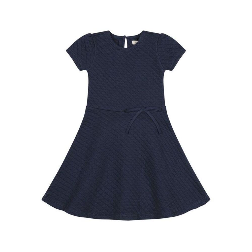 Hope & Henry Girls  Quilted Knit Skater Dress